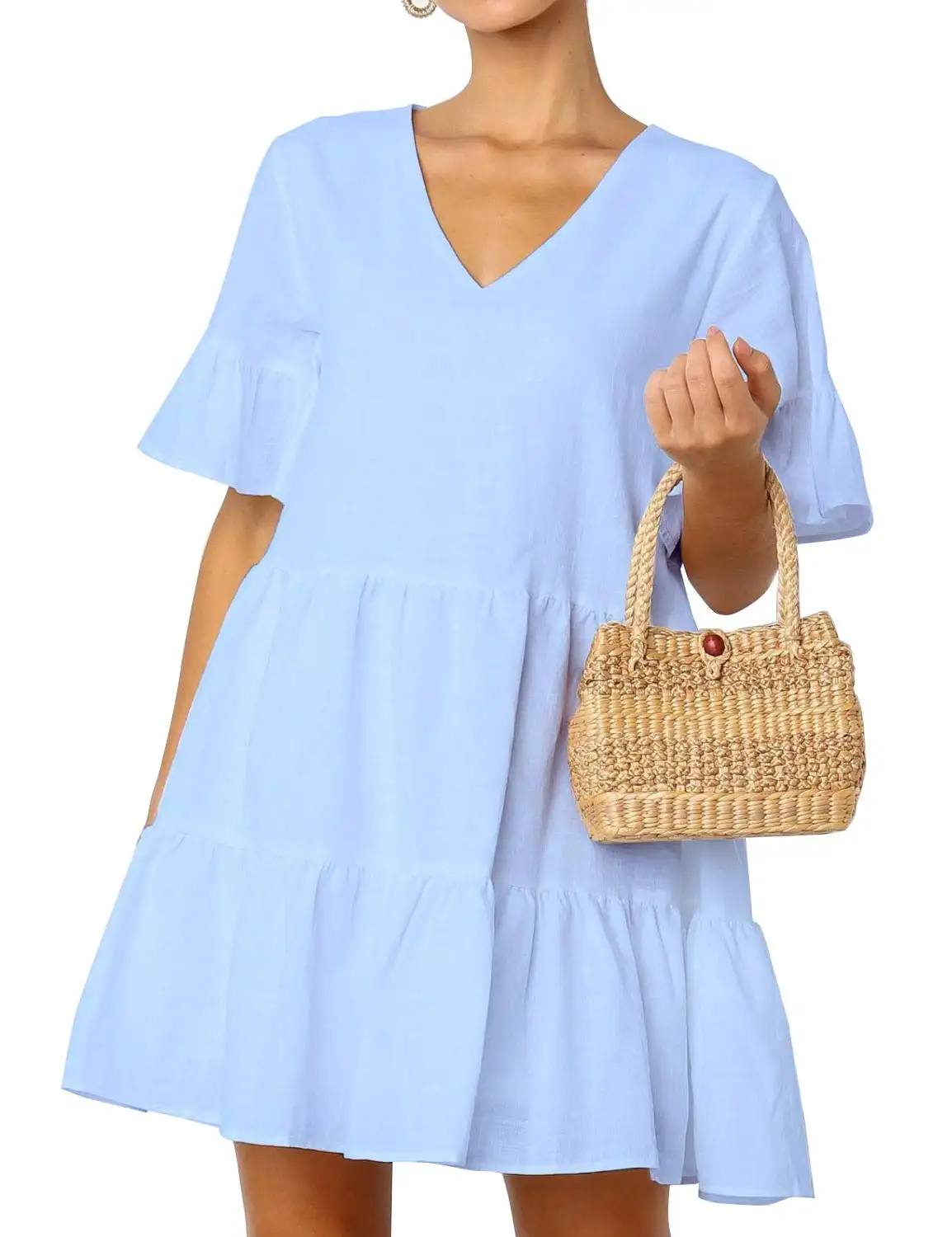 drape sleeve dress