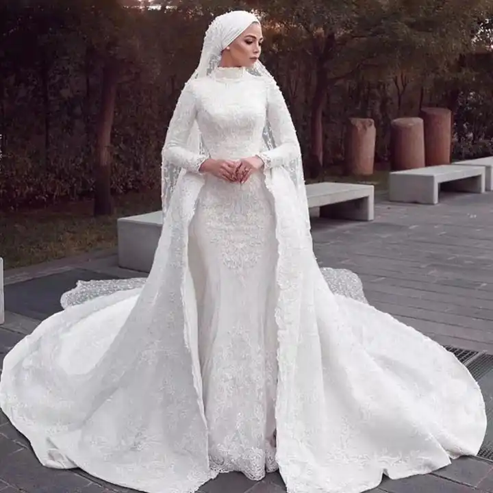 muslim wedding gown dress