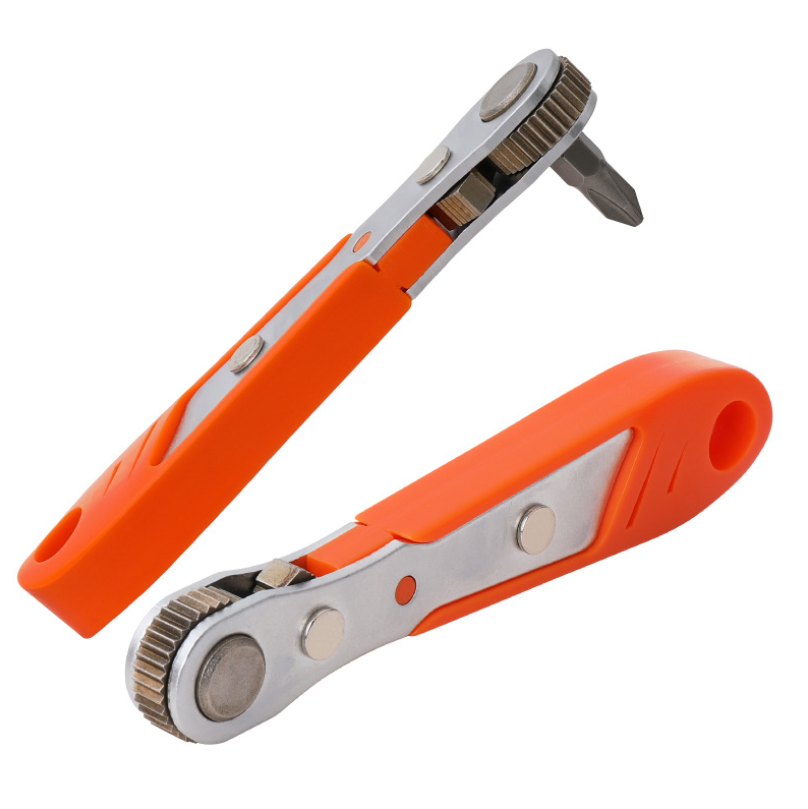 Ключ с храповым механизмом для электрошуруповерта правый угол смещение ручная отвертка