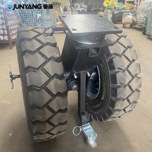 Roulettes pivotantes en caoutchouc et acier de haute qualité, 9 tonnes, avec roulement à billes, diamètre de roue 550 mm, pour le transport de conteneurs - Product Image 3