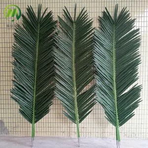 Hojas de palma artificiales de plástico para exteriores, hojas de palmera Artificial