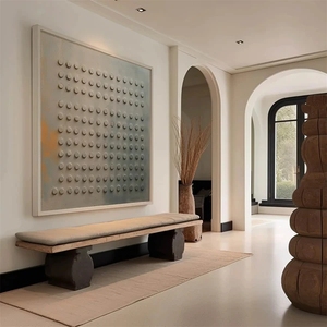 Œuvre d'art encadrée Waibi Sibi, sculpture sur bois, peinture 3D <span class=keywords><strong>à</strong></span> points, art mural abstrait en bois, décoration intérieure - Product Image 6