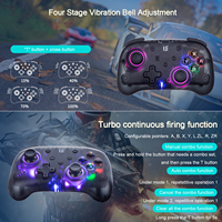 Manette sans fil RGEEK pour Nintendo Switch Android IOS 6 axes Double vibration Joystick Bluetooth Switch Gamepad Console de jeu