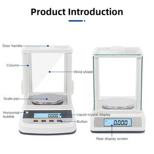 เครื่องชั่งวิเคราะห์เพชรขนาด500ก. 1มก. เครื่องชั่งแล็ปพร้อมจอแสดงผล LCD 2จอ - Product Image 4