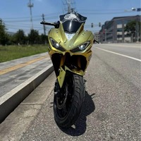 Scooter Eléctrico de Carreras V6 Little Ninja, Chapado en Oro, 5000W, Velocidad Máxima de 180km/h, Motor de 48V, Carga de 150KG, Scooter Eléctrico de Lujo de Fábrica