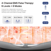 Masseur électronique personnalisé pour le cou, rechargeable par USB, avec technologie de vibration EMS et Shiatsu, efficace pour soulager la pression lombaire, avec fonction de minuterie