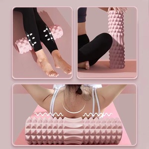 Yoga Foam Roller EVA Massage Stick Medium Firmness Portable Fitness Yoga Tool Pink Lake Blue - Product Image 4