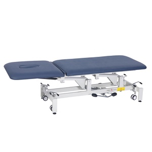 Mesa de tratamiento hidráulico de 2 secciones duradera, cama de masaje de elevación de Spa de fisioterapia moderna para sala de estar de gimnasio Facial clínico - Product Image 3