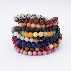 Juego <span class=keywords><strong>de</strong></span> Pulseras <span class=keywords><strong>de</strong></span> Piedras Naturales, <span class=keywords><strong>Bandas</strong></span> Elásticas <span class=keywords><strong>de</strong></span> Gemas Multicolores para Hombres y Mujeres, Joyería Curativa, Paquete al por Mayor - Product Image 2