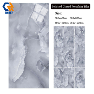 Azulejos <span class=keywords><strong>de</strong></span> Porcelana Modernos con Acabado Brillante, Antibacterianos, Antideslizantes, 600x1200, Textura <span class=keywords><strong>de</strong></span> Piedra, para Pisos y Paredes <span class=keywords><strong>de</strong></span> Baños Interiores - Product Image 2
