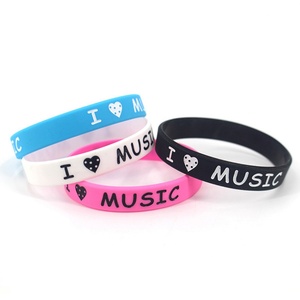 Bracelet en silicone personnalisable avec logo Youmigift, bracelet en caoutchouc coloré pour fête musicale, concert, utilisation promotionnelle - Product Image 2