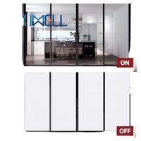 Panneau de verre intelligent PDLC à gradation électrique avec design moderne pour piscines intérieures, salles de bain, hôpitaux, écoles (épaisseur 12 mm)