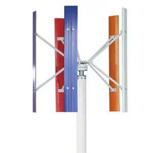 Home Mini 1Kw 2Kw 5Kw 10Kw 500Kw Small Generators Price Pole Vertical Axis Blades Axial H-type On Grid Wind Turbines