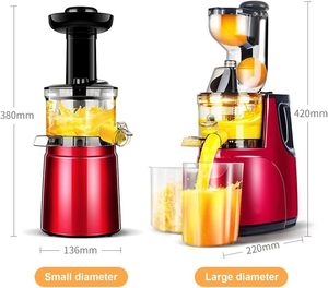 Big Mouth Cold Press Commercial Electric Hotel Household Stainless Steel Quiet Motor Centrifugal Citrus Juicer 800mL Output Fast - Product Image 2