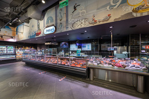 <span class=keywords><strong>Boucherie</strong></span> et charcuterie Équipement pour supermarché Comptoir de service de supermarché Vitrine d'aliments chauds Deli Case - Product Image 2