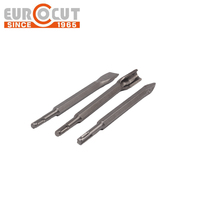 EUROCUT - Ciseau plat SDS PLUS en acier 40Cr de haute qualité pour béton, brique, mur, maçonnerie, marbre - Utilisation