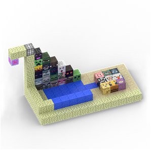 Bán Buôn DIY 3D Đồ Chơi Từ Khối Thiết Lập 100 + Mind Craft Xây Dựng Câu Đố Ma Thuật Lâu Đài Câu Đố 20 Nam Châm Xây Dựng Từ Đồ Chơi - Product Image 3