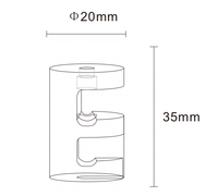 Accessoires d'éclairage : Clip de fixation de câble en plastique anti-tension pour lustre de plafond, support de cordon de lampe mural/sur surface simple