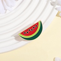 Palestijnse vlag fruit watermeloen driekleurig geschilderde metalen broche kraagpin kledingaccessoires fabriek groothandel