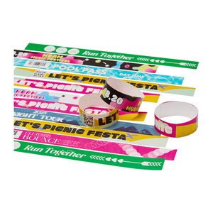 [AnyWristband] Pulseras personalizables para branding, pulseras YUPO a todo color, tipo individual de 25 mm (1 pulgada) - Product Image 1