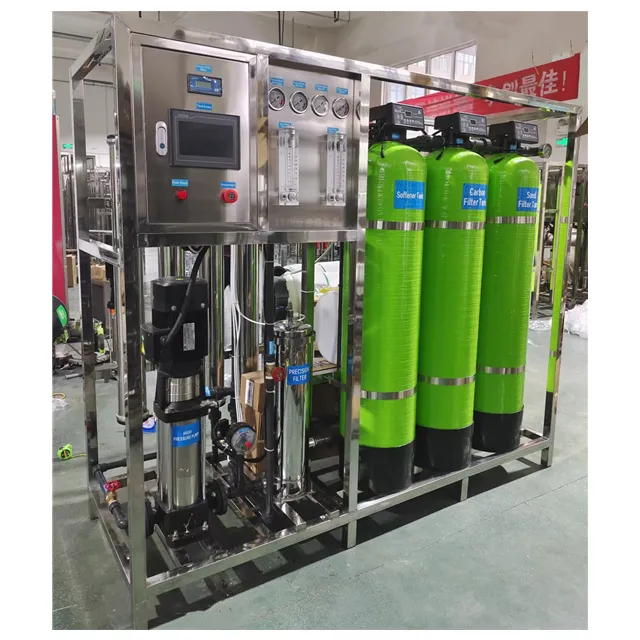 Industrial Purify Underground Boiler 500lph 3000gpd RO Reverse Osmosis Membrane Water Treatment Machinery For Drinking