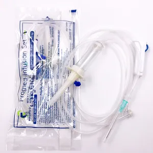 Prix de gros kit de perfusion jetable stérile médical Iv Micro compte-gouttes pour transfusion sans latex avec filtre