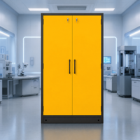 Armoire chimique ignifuge, anti-explosion et résistante à la corrosion, entièrement en acier, avec double verrouillage et bac de récupération des déversements, pour universités et pharmacies, personnalisable