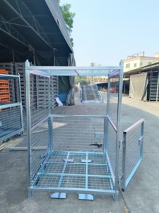 Solution de stockage verticale empilable en métal perforé, <span class=keywords><strong>bac</strong></span> de rangement durable en acier pour entrepôt, idéal pour la <span class=keywords><strong>logistique</strong></span> et la réduction de la consommation d'espace - Product Image 4