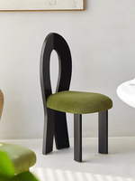 Chaise de salle à manger en bois massif de style français pour la maison, chaise de bureau avec dossier, design moderne minimaliste pour le salon et la coiffeuse