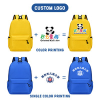 10 Moq Custom Logo Schoolrugzak Waterdicht Oxford Stof Multi-Color Student Dagrugzak Klassiek Eenvoudig Ontwerp Reisrugzak