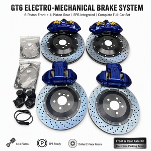 Nouvel étrier de frein électromécanique intégré GT6 à 6 pistons en alliage d'aluminium aérien avec moteur EPB interne, sans câblage supplémentaire, haute résistance à la chaleur - Product Image 1