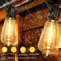 Guirlande lumineuse LED solaire ST38 en plastique, certifiée CE, étanche IP65, pour l'extérieur, le camping, le jardin, ambiance suspendue