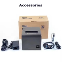 Imprimante thermique de reçus 3 pouces la plus vendue, 80 mm, USB et LAN, 200 mm/s avec coupeur automatique, imprimante de bureau pour la logistique de détail