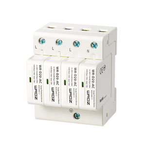 WRDZ High Quality Type 2+3 4P 275V Three Phase SPD <strong>Thunder</strong> <strong>Lightning</strong> Surge <strong>Arrester</strong> - Product Image 1