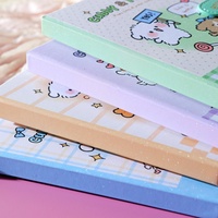 Carnet à couverture rigide 32K avec boucle magnétique, motif chiot mignon, 132 pages colorées, agenda pour enfants et filles, cadeau scolaire, papeterie en gros