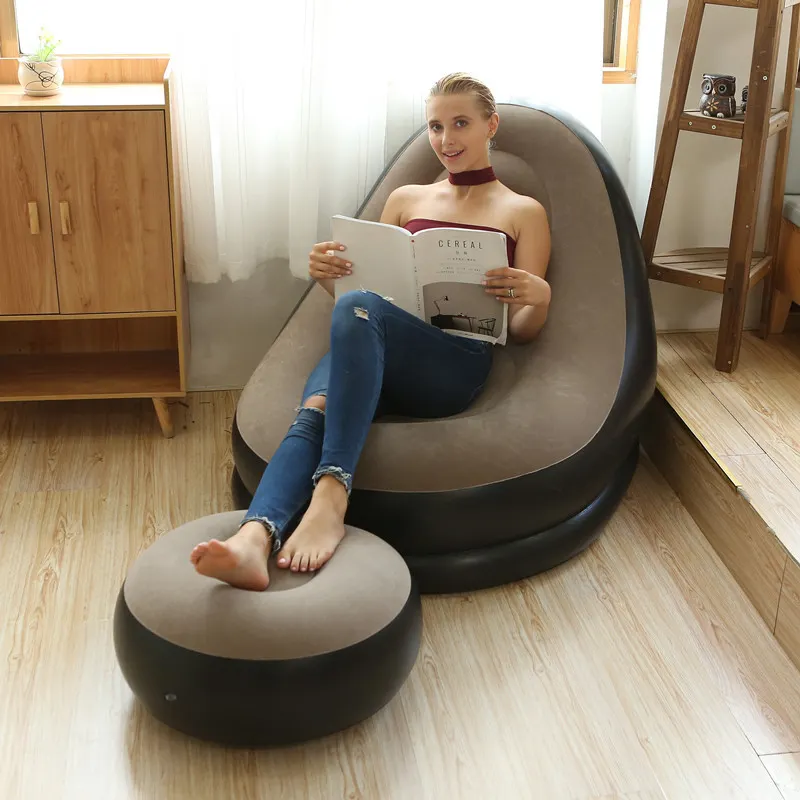 Gmart 영국 창고 거실 가구 디지털 인쇄 안락 의자 거실 블루 100 인치 반 1 좌석 스마트 탑 그레인 게으른 소파