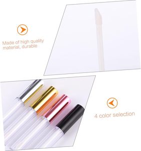 3.6ml 10ml <b>Plastic</b> Lip Gloss <b>Tube</b> with Screw Cap Silver Gold Lipstick <b>Tubes</b> for Cosmetics Screen Printing 100pcs MOQ - Product Image 4