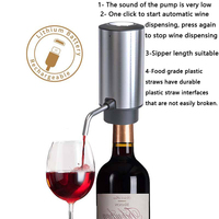 Meilleure Vente Cadeau de Noël Pas Cher Distributeur de Vin Électrique Automatique en Acier Inoxydable Aérateur Verseur Décanteur de Vin Électrique en Métal