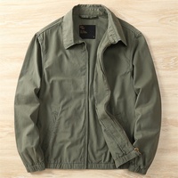 Blouson Bomber Homme Automne – Nouveau Style Décontracté Chic Vintage Coupe Ample Qualité Supérieure Col Revers