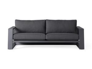 Conjunto de Muebles de Jardín de Diseño Minimalista, Sofá de Dos Plazas para Patio Exterior de Alta Calidad y Lujo Contemporáneo, Sillas y Mesa de Aluminio - Product Image 2