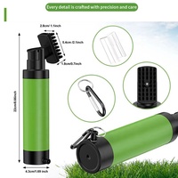 Brosse à eau de golf avec logo personnalisé Brosse de nettoyage de club de golf de grande capacité avec vaporisateur Cadeaux essentiels pour hommes