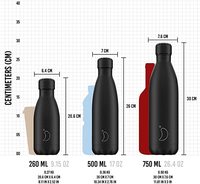 Bouteille d'eau réutilisable en acier inoxydable ml, Double paroi, isolée sous vide, garde au froid pour 24 + heures, chaude pour 12 heures