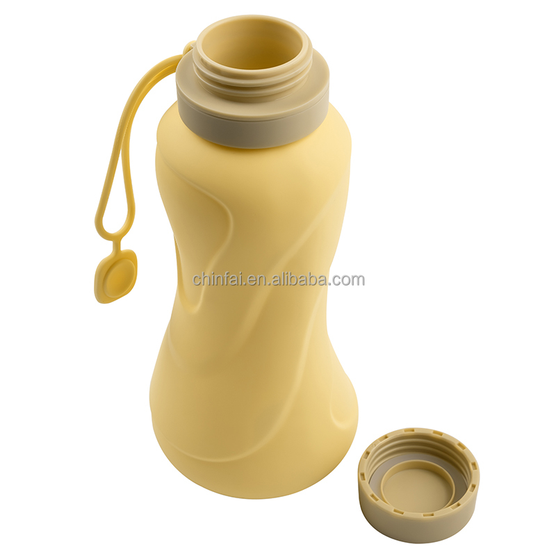 CHINFAI Patent 650ml Outdoor Wasser flasche Silikon flasche Gym Wasser flasche Mit Silikon Hands ch laufe****^^^^ https://www.siboasi.com