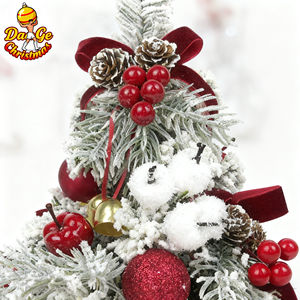 Árbol de Navidad Artificial de PVC de Alta Calidad, Marca <span class=keywords><strong>ELIM</strong></span>, Personalizado, 50 cm, Mini Árbol de Escritorio, Base para Mesa Interior, Resistente al Fuego, 30 cm - Product Image 4