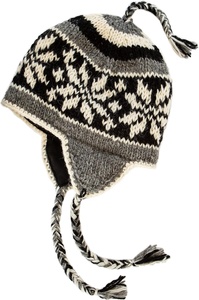 Cappello in maglia con fiocco di neve Unisex in lana Chullos Sherpa Vintage invernale - Product Image 6