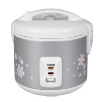 Cuiseur à riz électrique de 10 tasses avec corps extérieur en acier inoxydable LFGB DGCCRF GS certifié CE ROHS comprend pagaie et tasse à mesurer
