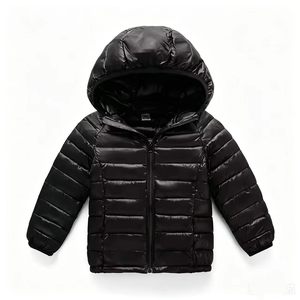 Giacche Leggere in Piumino per Uomo, Donna e <span class=keywords><strong>Bambino</strong></span> per Autunno e Inverno, Tinta Unita, con Cappuccio, in Tessuto di Cotone, Cappotto Corto Caldo per Neonati - Product Image 2