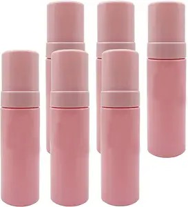 100ML 120ML 150ML 200ML köpük köpük pompası boş ambalaj PET plastik pembe yüz temizleme köpüğü pompası