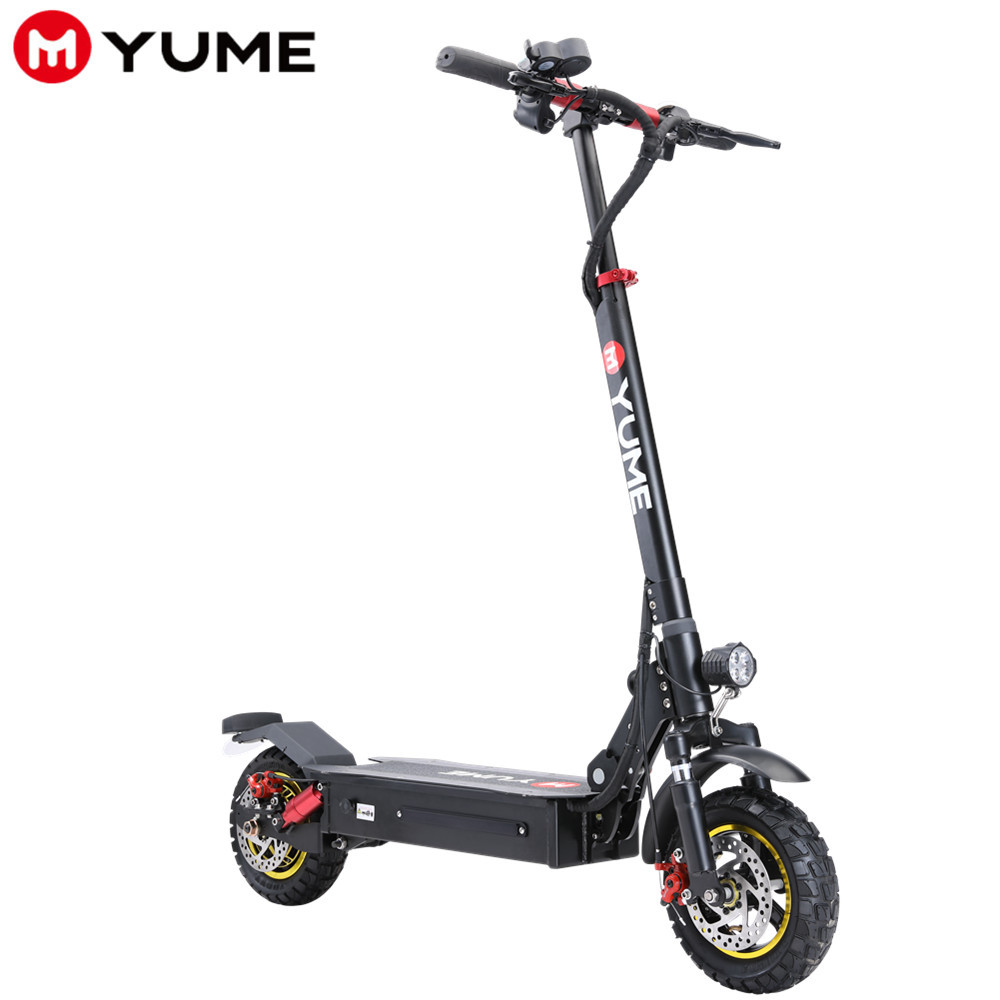 YUME 1000w одиночный мотор, Электрический скутер 10 дюймов с толстыми покрышками для взрослых e скутер с 2 колеса