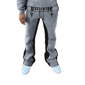 Pantalones Joggers de Invierno Cálidos, Acampanados, de Algodón, Estilo Urbano, Hip Hop, Moda Urbana, Diseño Personalizado al por Mayor - Product Image 4